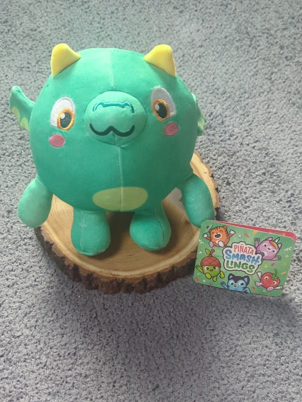 Series 2 Pinata Smashlings "Blush" The Green Dragon Plush 7" Toy
